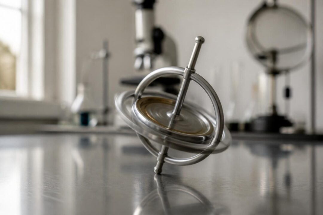 découvrez l'effet gyroscopique grâce à notre toupie gyroscopique, une expérience fascinante qui illustre les principes de la physique en action.