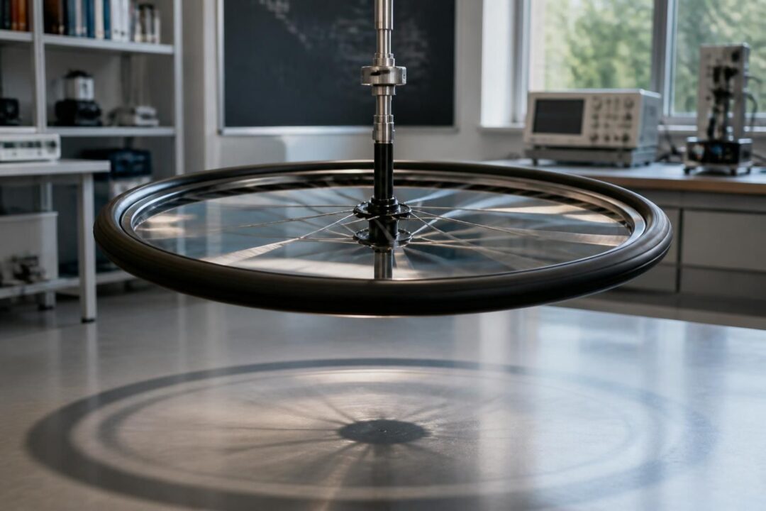 découvrez l'expérience unique de la roue gyroscopique, une roue de vélo qui pivote avec stabilité et fluidité grâce à ses propriétés gyroscopiques innovantes.
